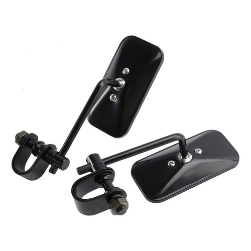 Black retro retangular mirrors - retangular,